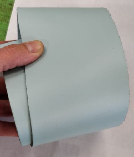 Leather Key Fob Blanks - Pear Shape - Various Colours - Qty Options (Baby Blue, 50)